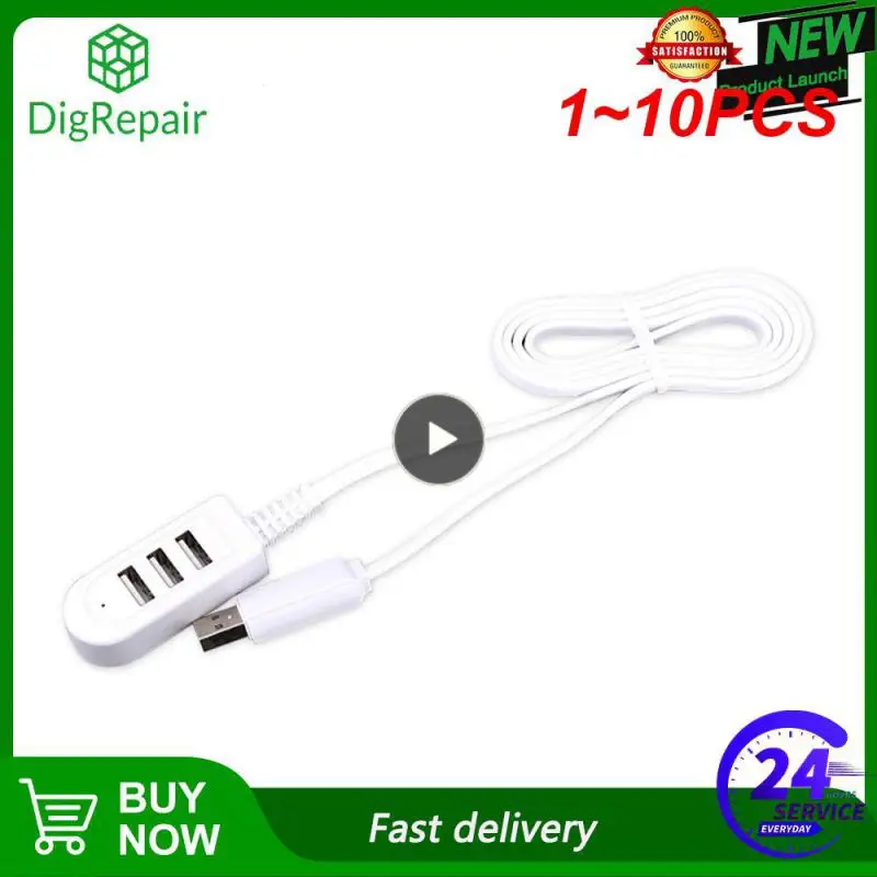 1~10PCS 3 Port Usb Hub Usb 3 Splitter For Data Charging Usb Charger Hub Laptop Pc Computer Accessories Usb Cable Extend Adapter