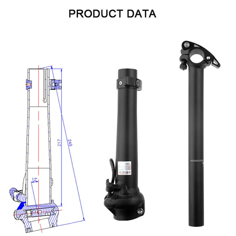 Chooee Bicycle Accessories,Folding Bike Handlebar Stem,Fit DAHON Folding Bike Stem 1 1/8 Fork 28.6mm Cycling Part Left Fold