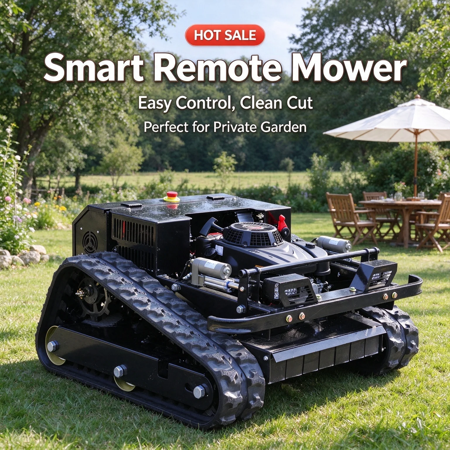 Customized electric lawn mower robot autonomous cordless garden grass cutterlawn mower on radio control small lawn mower