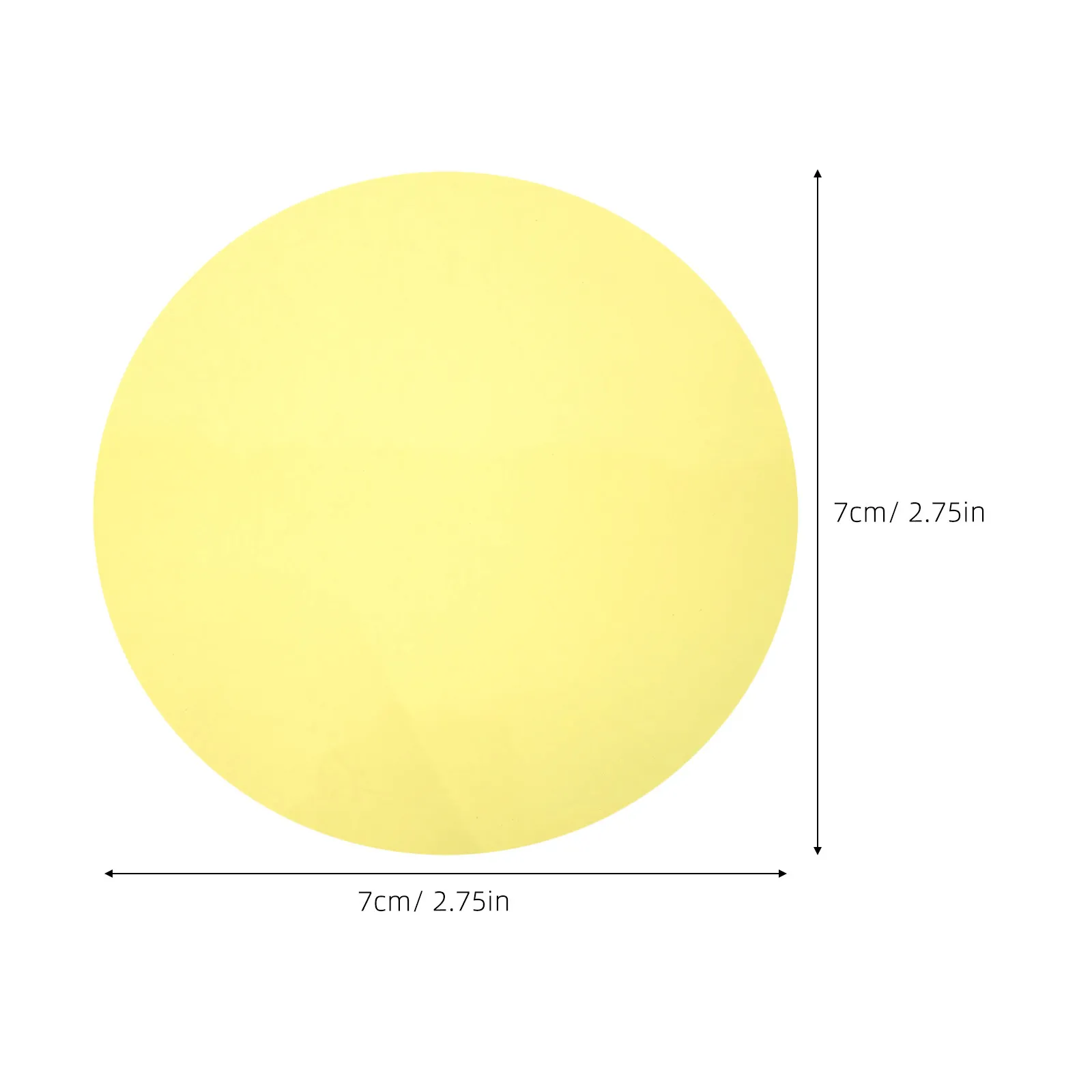 20Pcs Atmosphere Lighting Color Correction Gel 2.8 Inch Yellow Self Adhesive Pet Film Sheets Light Filter Stickers for Lamp Warm