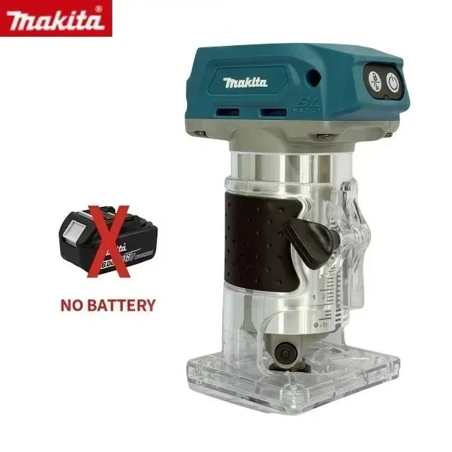 Makita DRT50 18V LXT draadloze trimmer, borstelloze motor, professioneel oplaadbaar gleuf- en freesgereedschap, randtrimmer