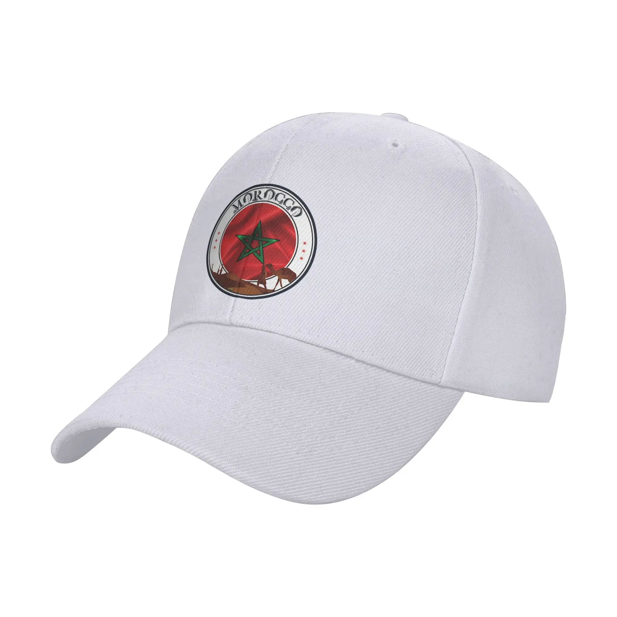 Morocco Maroc Maroccan Flag  Casual Baseball Cap Summer Trucker Hat High Quality Outdoor Sport Hats Couple Women Baseball Caps