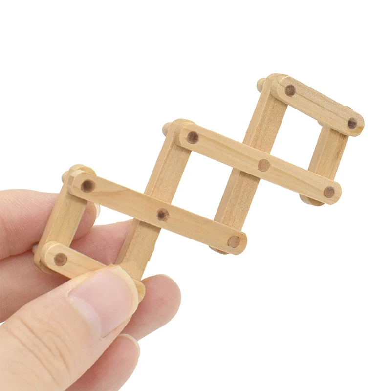 Dollhouse Mini Furniture Wooden Scalable Wall Hanging Model Furniture Accessories Mini Wall Hook Coat Rack Entrance Key Hook