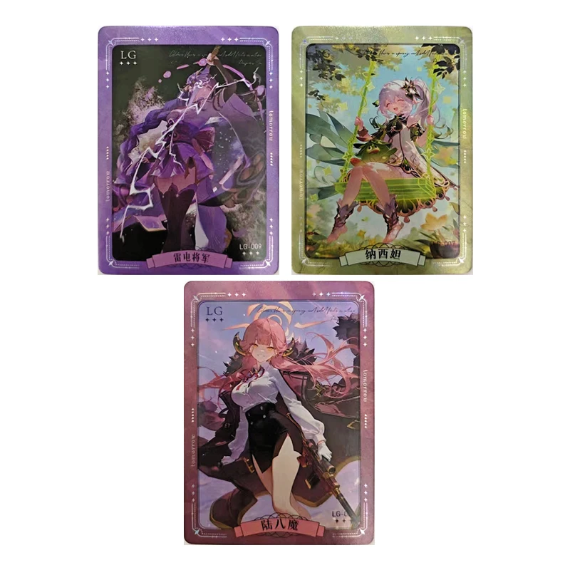 

Japanese Anime Goddess Story Ellen Nahida Raiden Shogun Frieren Collectible Cards Christmas Birthday Gifts Children's Toys