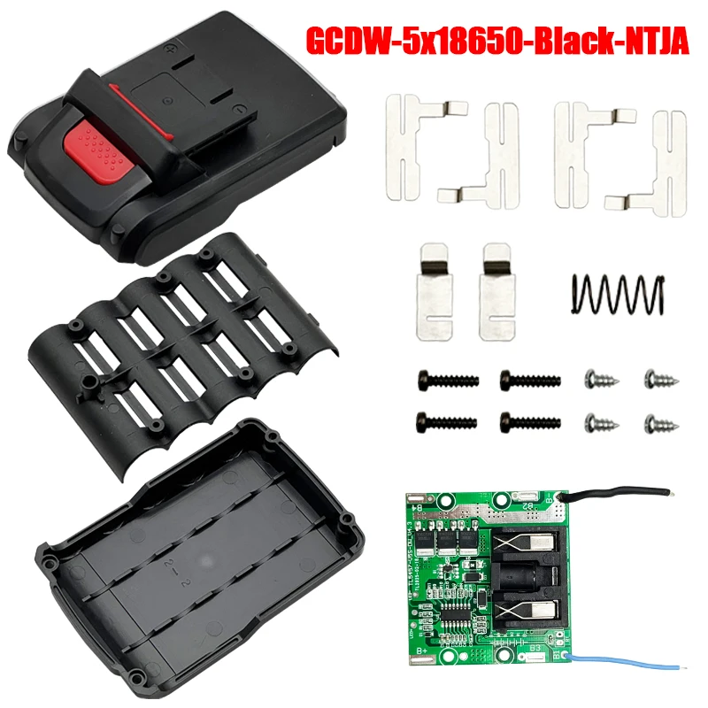 

5*18650 For DeWalt Lithium Battery PCBA Li-ion Battery Case Box Charging Protection Circuit Board 21V Housings DC Charging Port