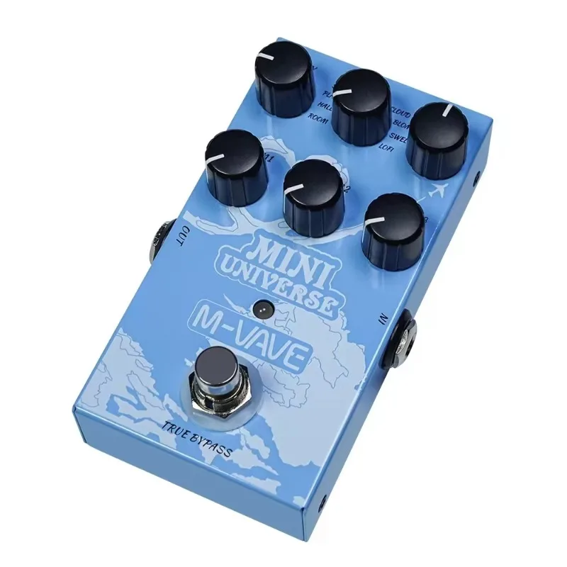 Professional Digital Analog Reverb Effects 9 Reverb Modes Select Instrument Guitar Effects Pedal