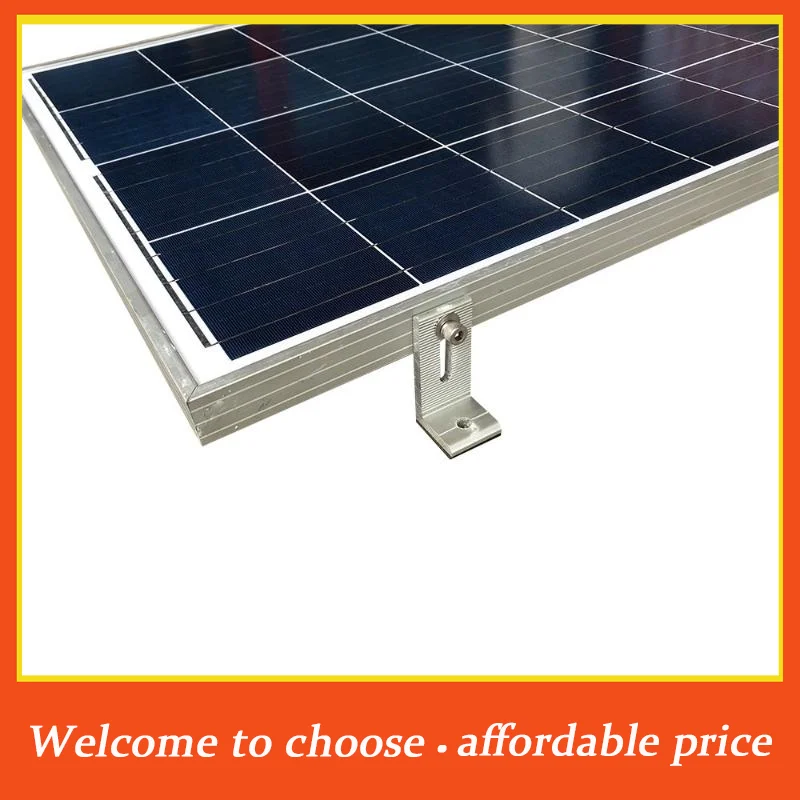 #L Foot Solar Panel Mounting Bracket Lightweight Aluminum Easy Install L Shape Bracket for Home Roof PV Rail Support System