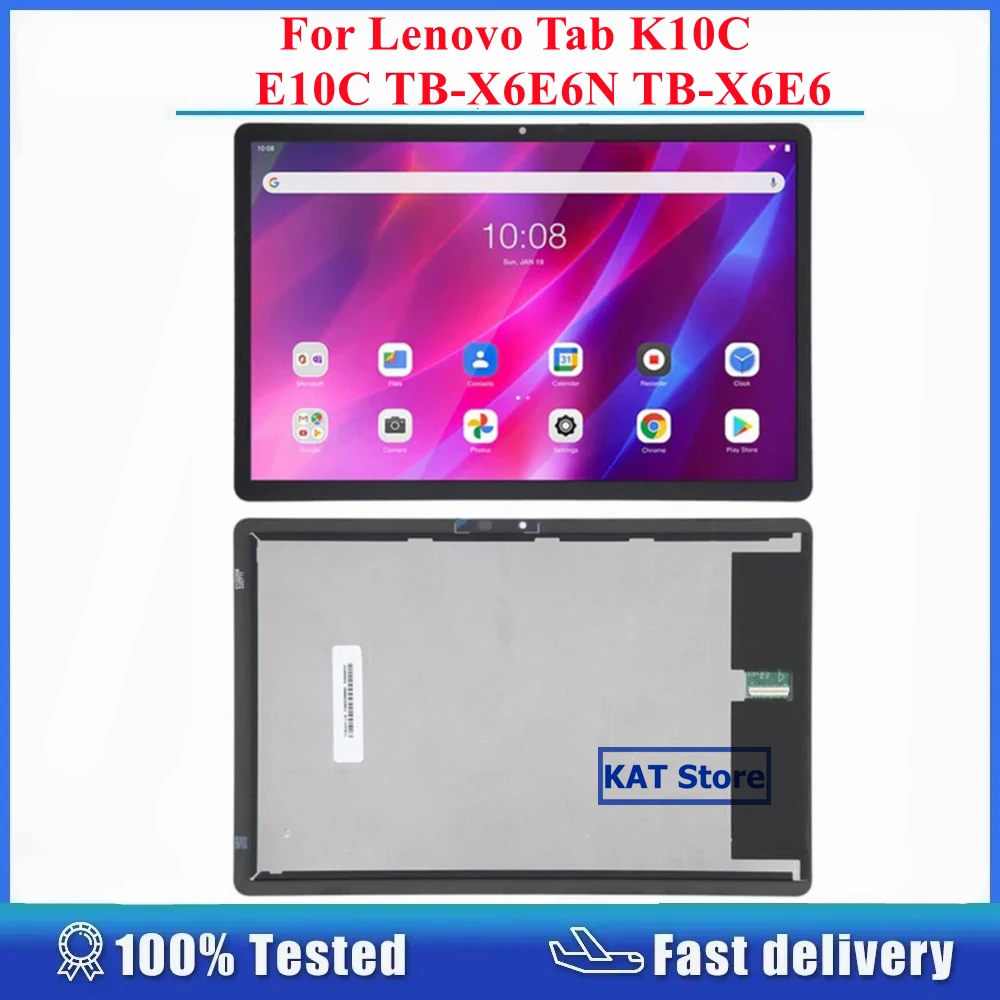 

Совместим с Lenovo Tab K10C E10C TB-X6E6N TB-X6E6 ЖК-экран сенсорный дигитайзер полная замена в сборе