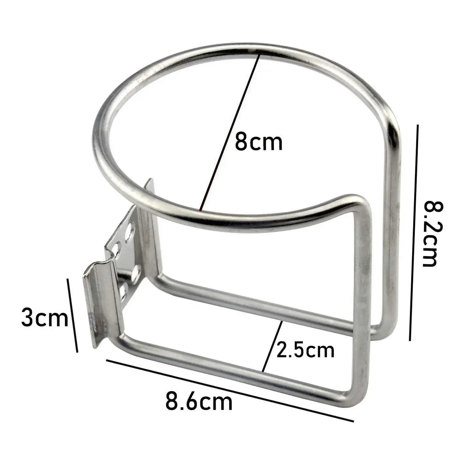

Держатель стакана для лодки, прочные держатели для напитков из нержавеющей стали, настенное крепление, фотосессия для морской лодки, автомобиля