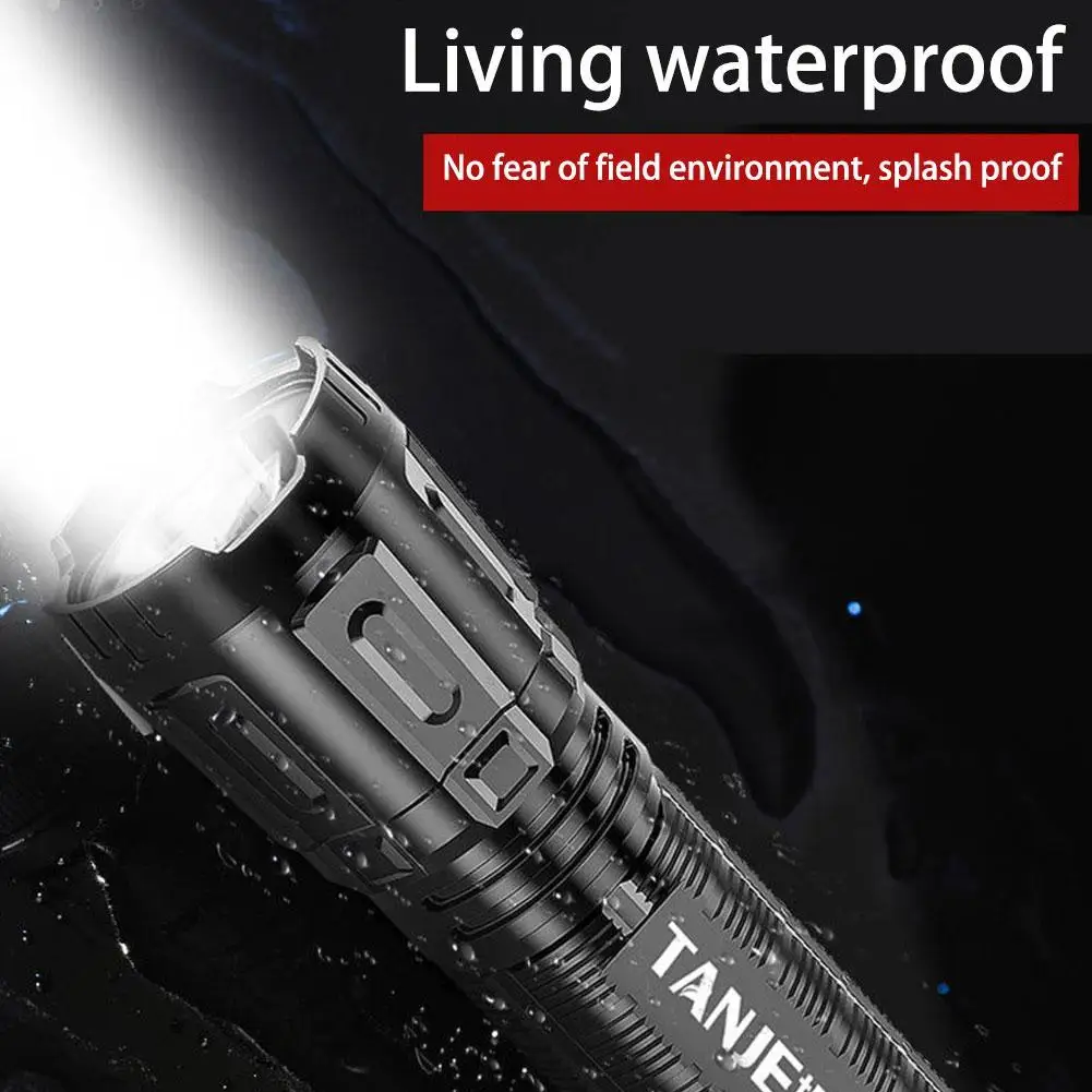 Powerful Mini LED Flashlight Tactical Flashlights Rechargeable Hunting Fishing Outdoor Flashlight Zoom USB Waterproof Tools N3V2