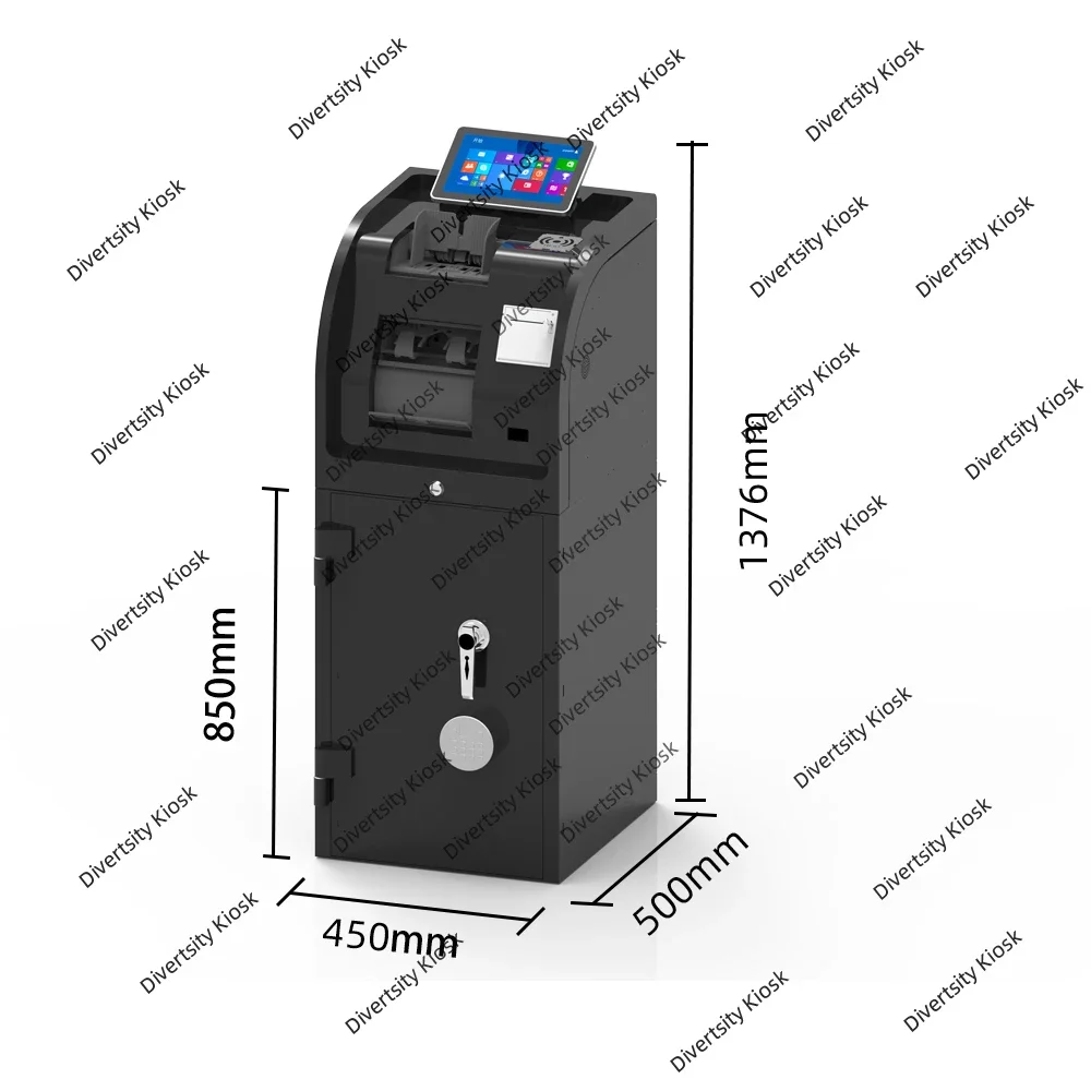 Szybkie rozwiązanie depozytu gotówki Kiosk depozytowy Sejf gotówkowy Terminal Strongbox Inteligentny system zarządzania gotówką