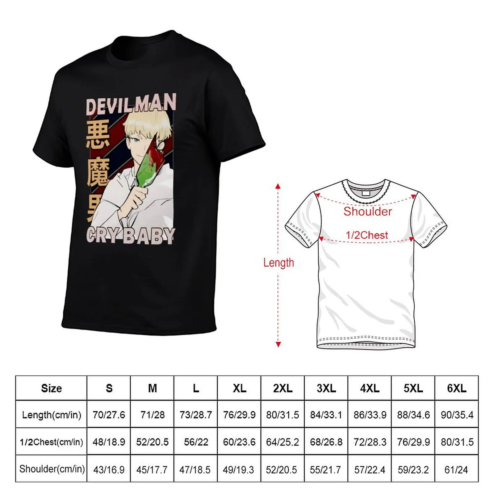 Devilman crybaby T-Shirt Halloween Theme T-Shirt