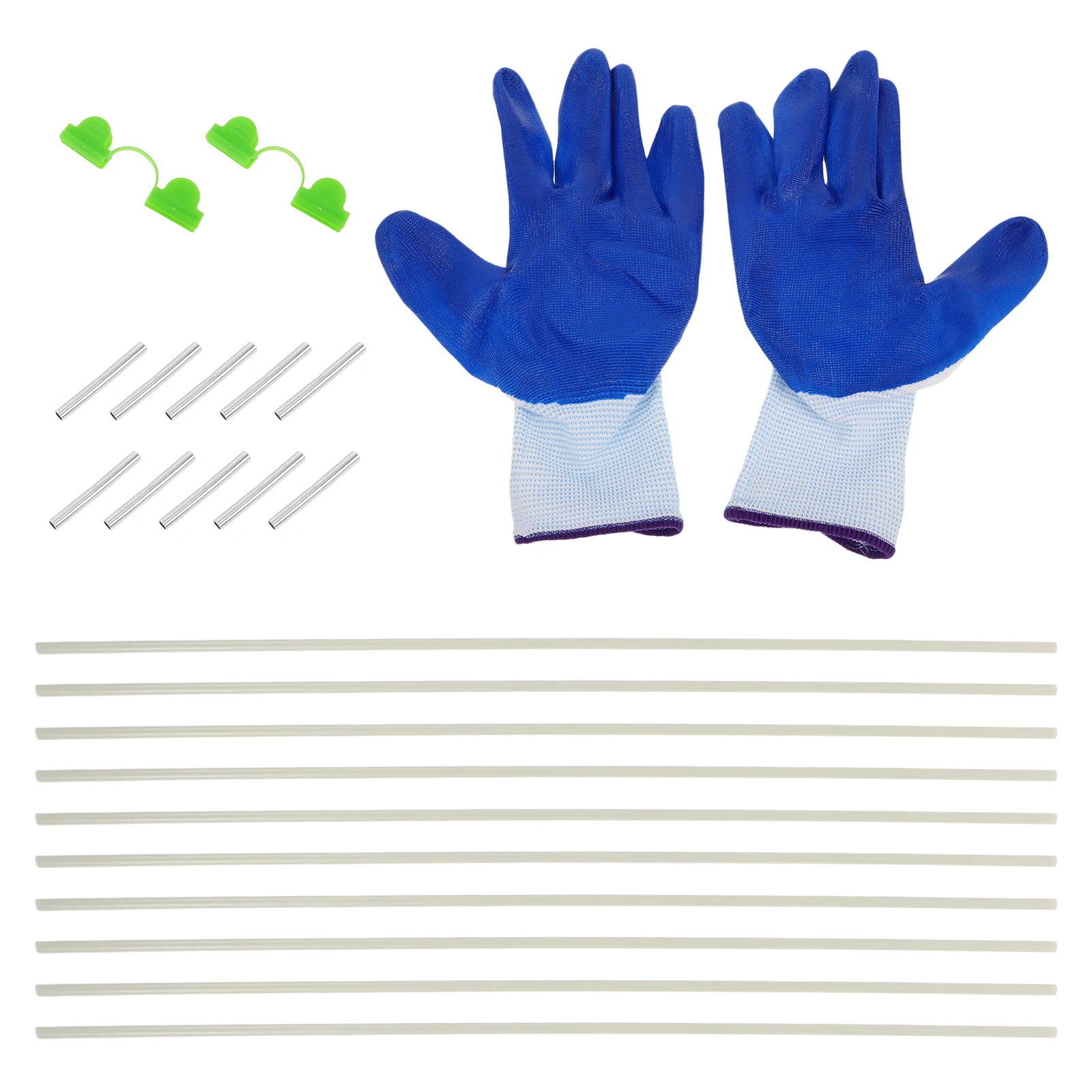 

Plant Support Stakes Glass Fiber Garden Hoops Frame Polyethylene Tunnel Row Cover Greenhouse HOLDER Gardening Tools Metal Hooks