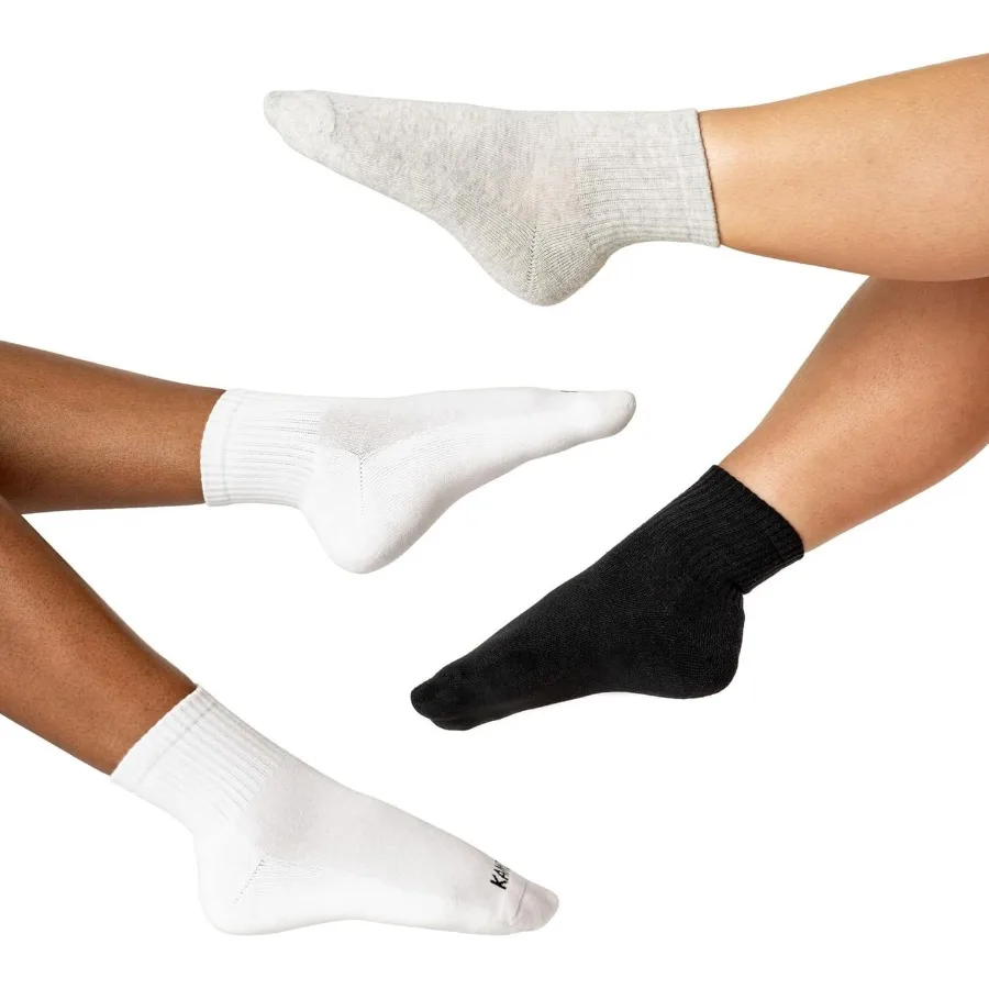 

Daily 4Pack Women's Ankle Socks for Athletic Activities Cotton MidCalf Design with Cushioned Sole and Seamless Toe Ideal for Da