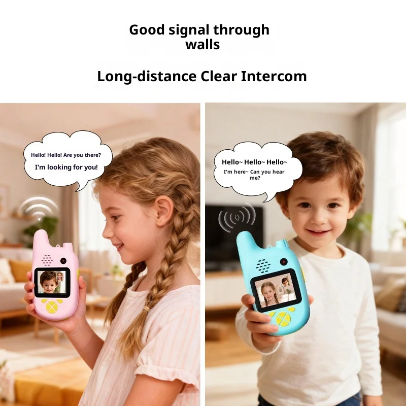 Draadloze videogesprekcamera voor interactieve speelgoedcadeau-ideeën Creatief cadeau voor jongens Meisjes Dag Verjaardag Foto Videorecorder