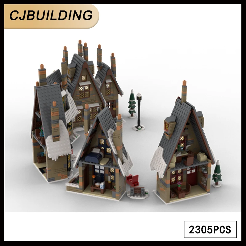 2305Pcs Classic Movie Scene HP MOC Hogsmeade House Set Building Block Castle Model assemblaggio fai da te Brick Toy MOC-134660