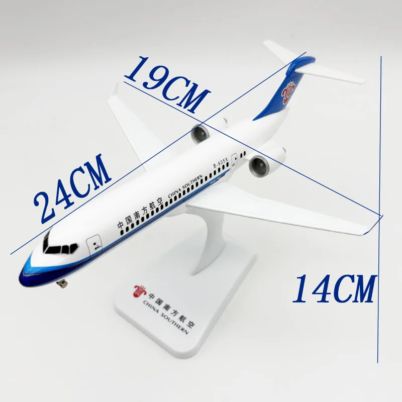 Diecast Alloy Airplane 24CM C909 Airways ARJ-21 China Southern Aircraft Model With Plane Base & Wheels Home Decoration Gift