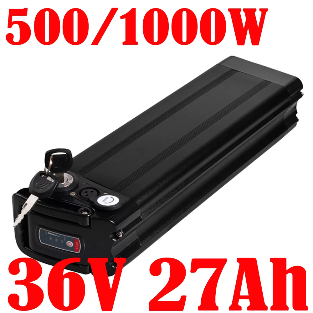 

36V 10AH 20AH Silver Fish Lithium eBike Battery 500W 1000W 36V 25AH 15AH li -ion Electric Bike Bicycle 36V 18650 Battery Pack