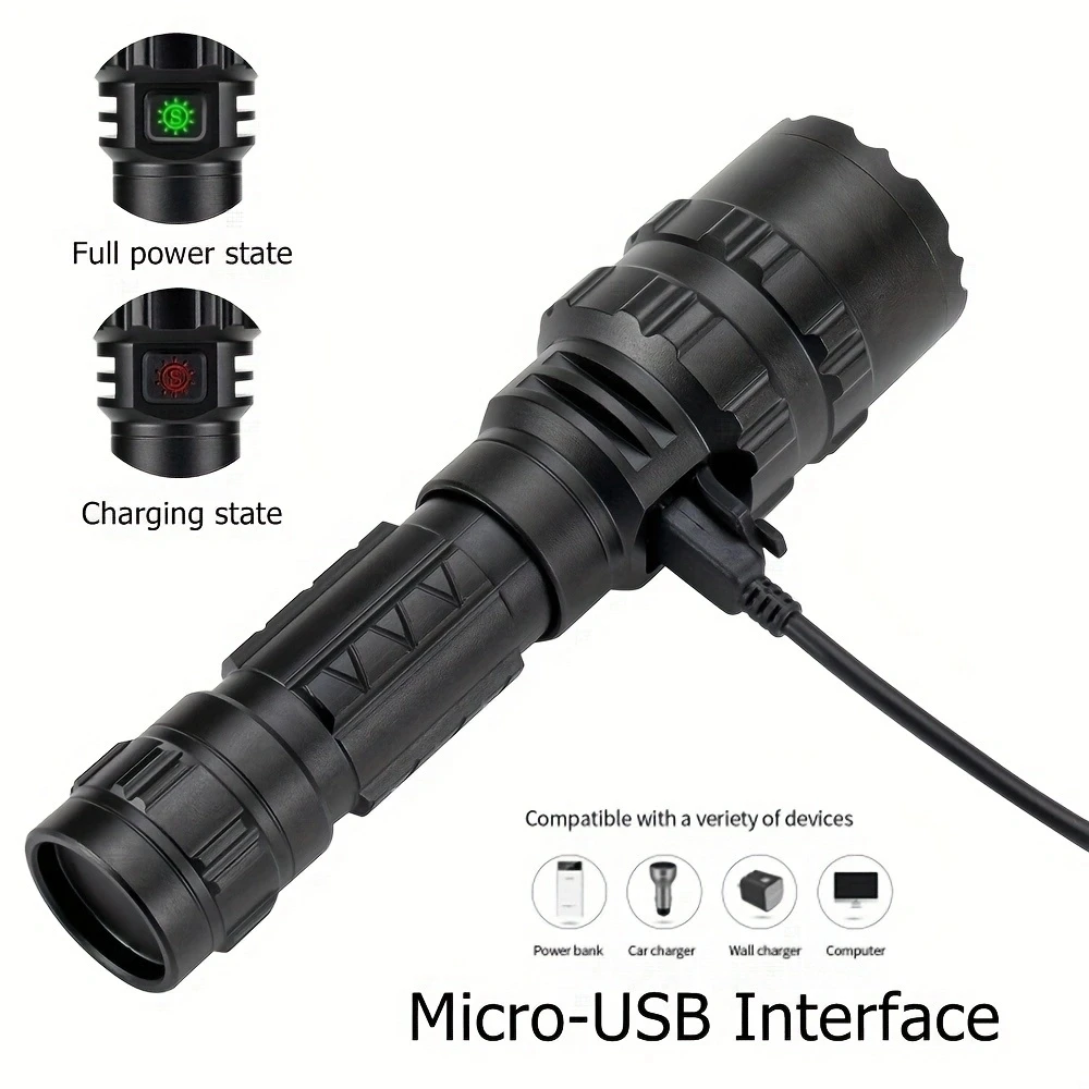 Linterna táctica XHP50 camuflaje LED antorcha impermeable outdoor - imagen 4