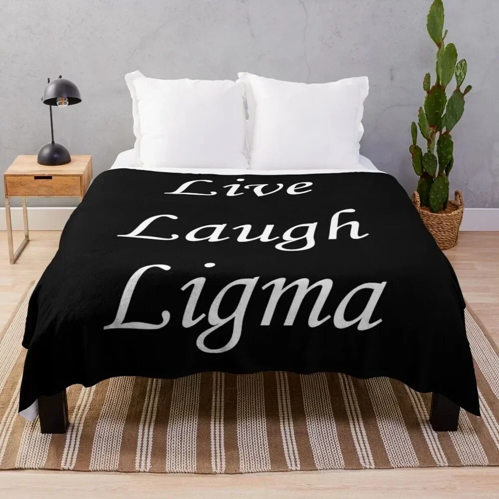 

Live Laugh Ligma Throw Blanket Men's Soft Warm Throw Blanket for Couch