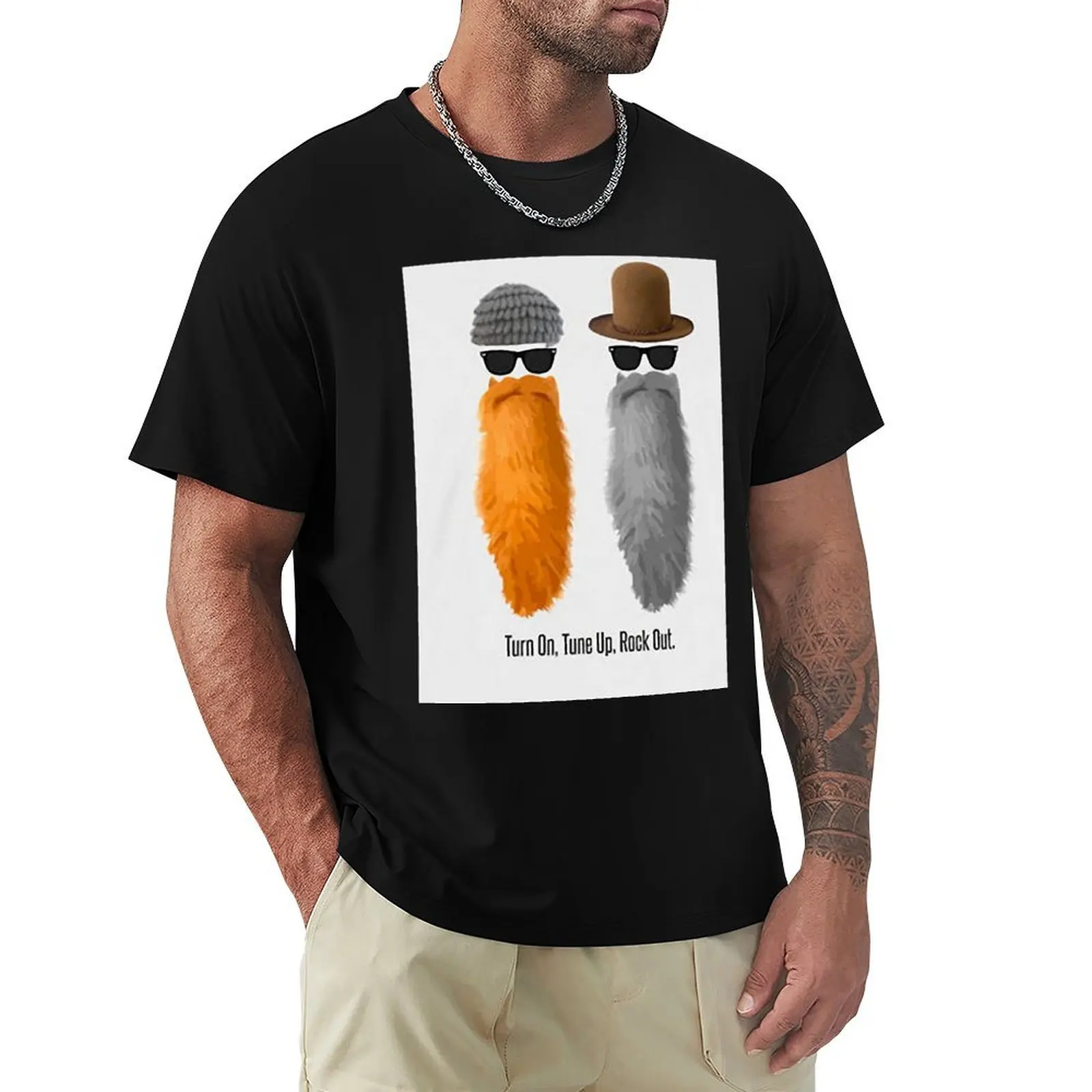 

Turn on, Turn Up, Rock Oout T-Shirt Man t-shirt vintage graphic tee graphics new edition mens big and tall t shirts