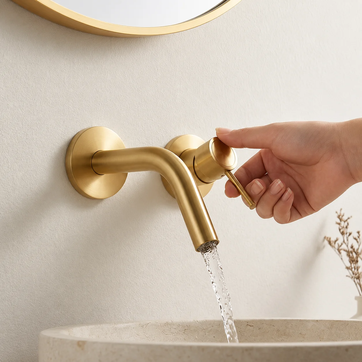 Golden Basin Faucet Wall Mount - Basin Mixer Cartridge review and price