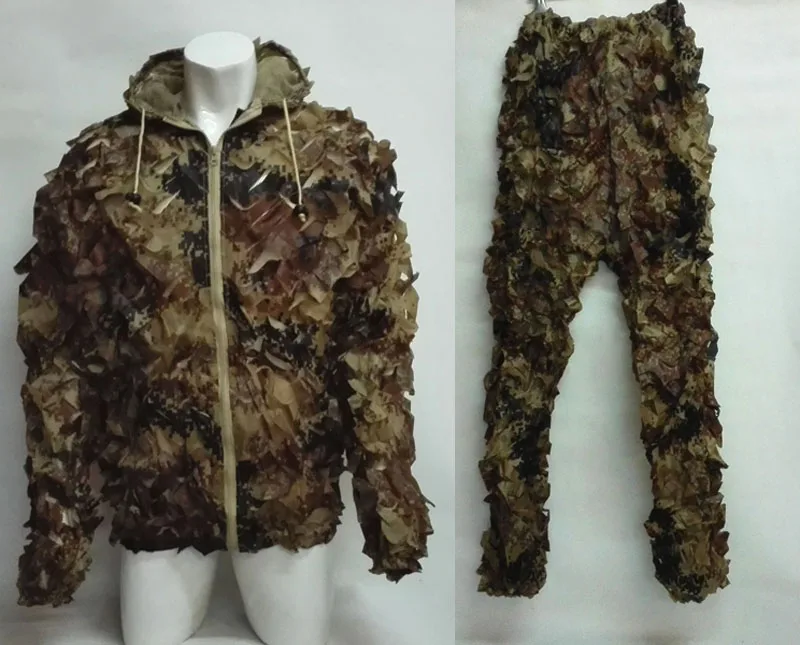 

3D Desert Digital Camouflage Bionic Ghillie Suit Jacket and Trousers