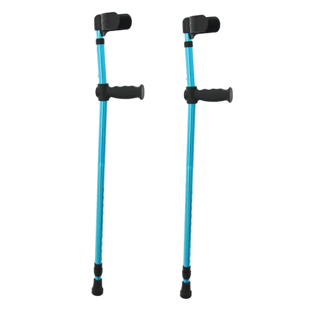 Forearm Crutches (Pair) - Adjustable Arm Cuff Crutch for Adults - Heavy Duty