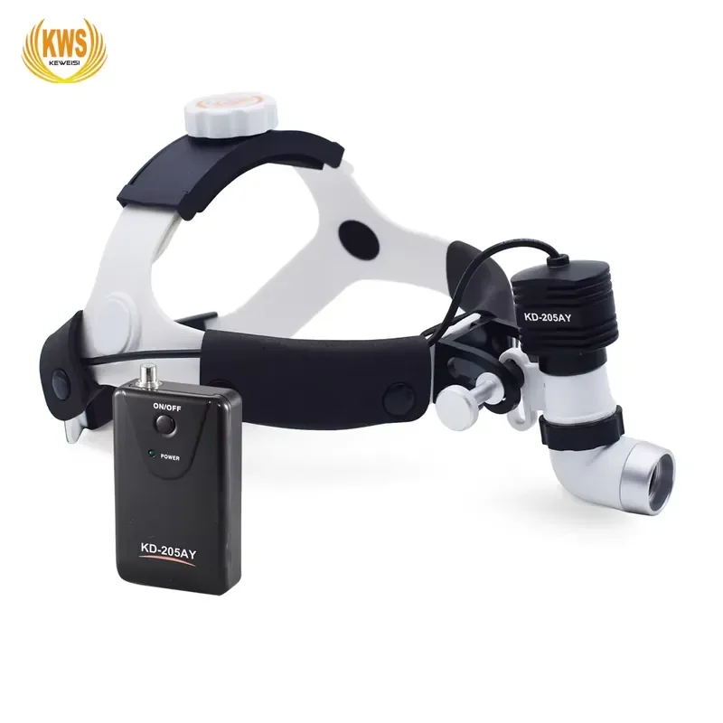 Portable 5W LED Wireless Loupe Headlight Electric Power Source Plastic Metal Shadowless Lamp Operation