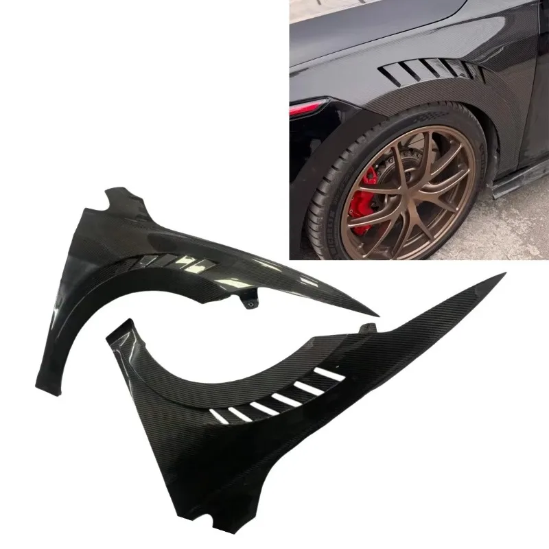 Carbon Fiber Vented Front Fender Replacement for Volkswagen Golf 8 MK8 GTI Line R Wide Body Mudguard Car Tuning Body Kit Parts
