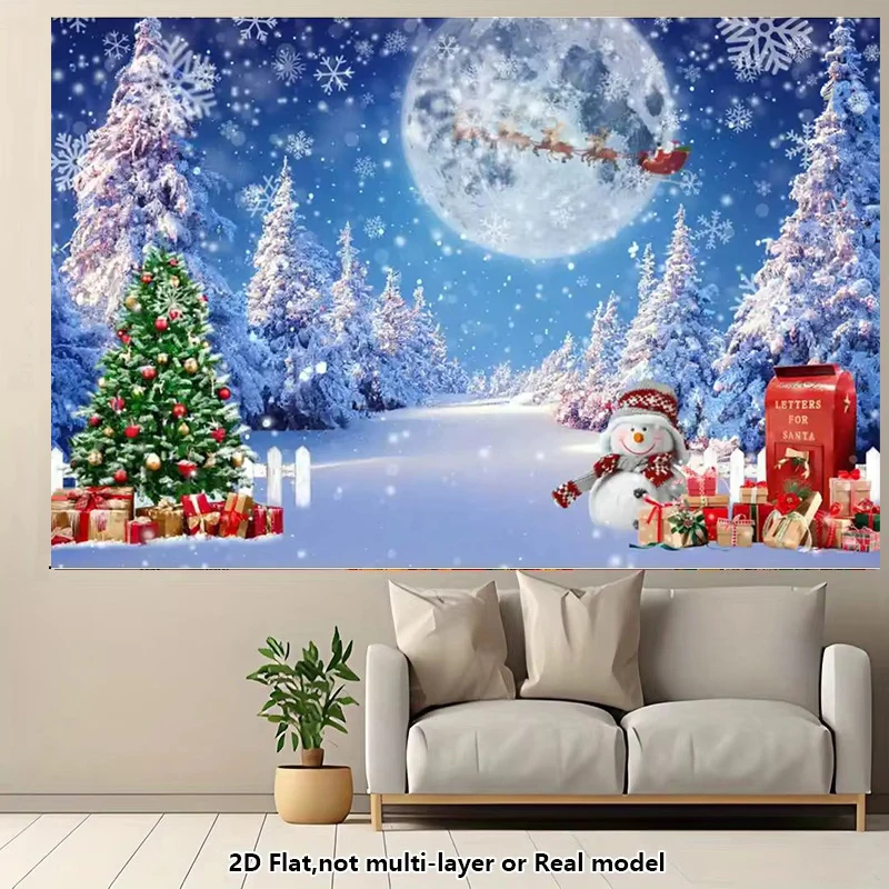 Winterwald-Schneeflocken-Fotografie-Hintergrund, Glitzerlichter, Schneelandschaft, Schneefeld, Weihnachtsbaum-Hintergrund für Fotostudio
