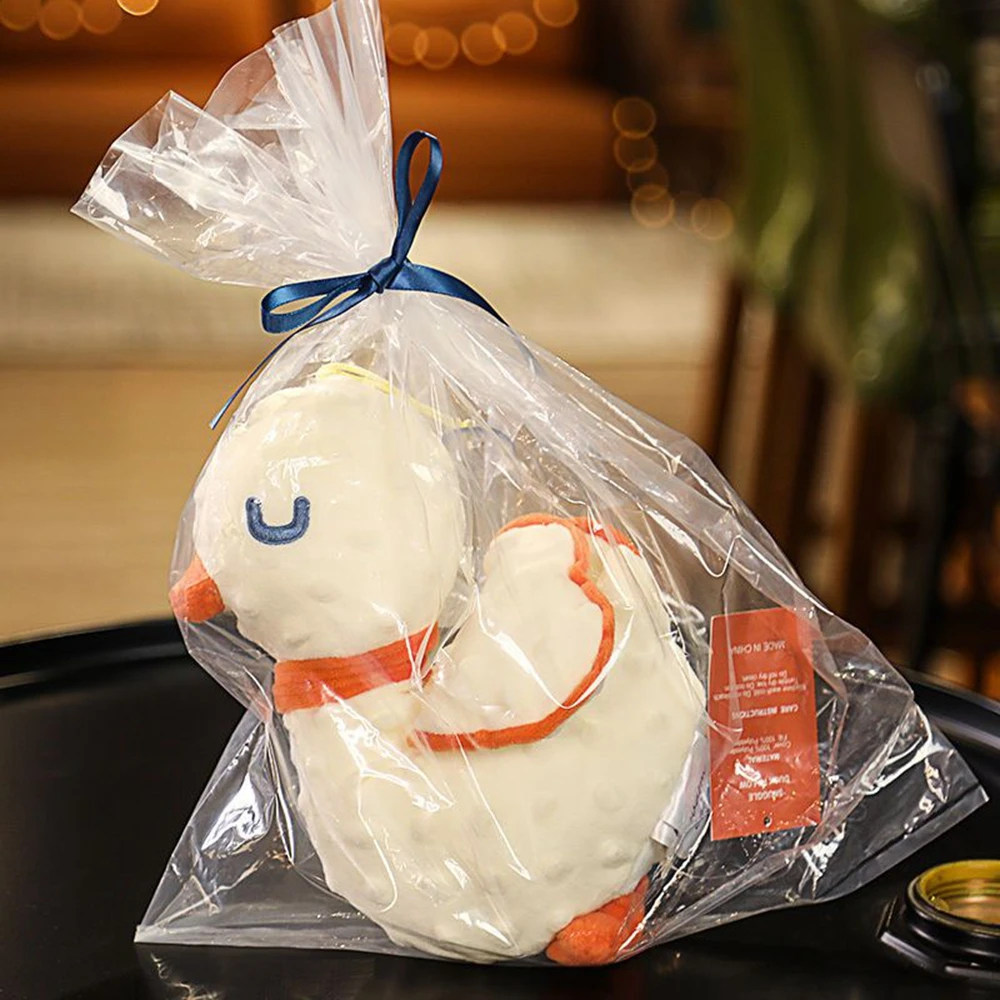 30CM Pellet Velvet Cute Duck Plush Toy Simple Exquisite Sleep Accompany Little White Duck Doll Festival Gifts For Children's