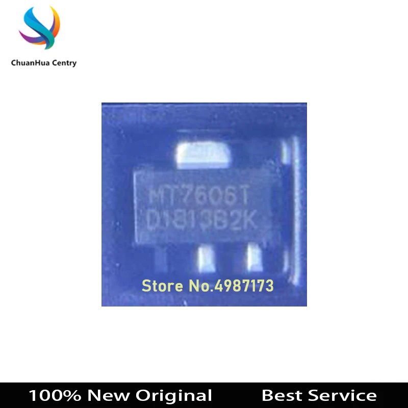 10 Pcs/Lot MT7606T MT7606 7606 SOT89-3 New and Original In Stock