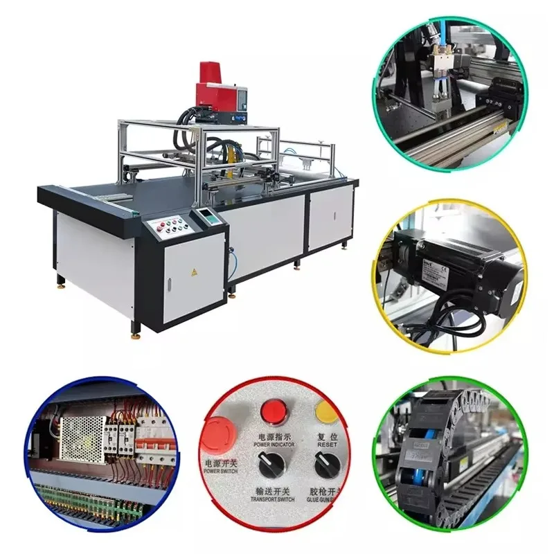Fully Automatic Rigid Packaging Corrugated Cartoon Shoe Box Forming Assembler Machine Small Gift Box Automated Making Machine