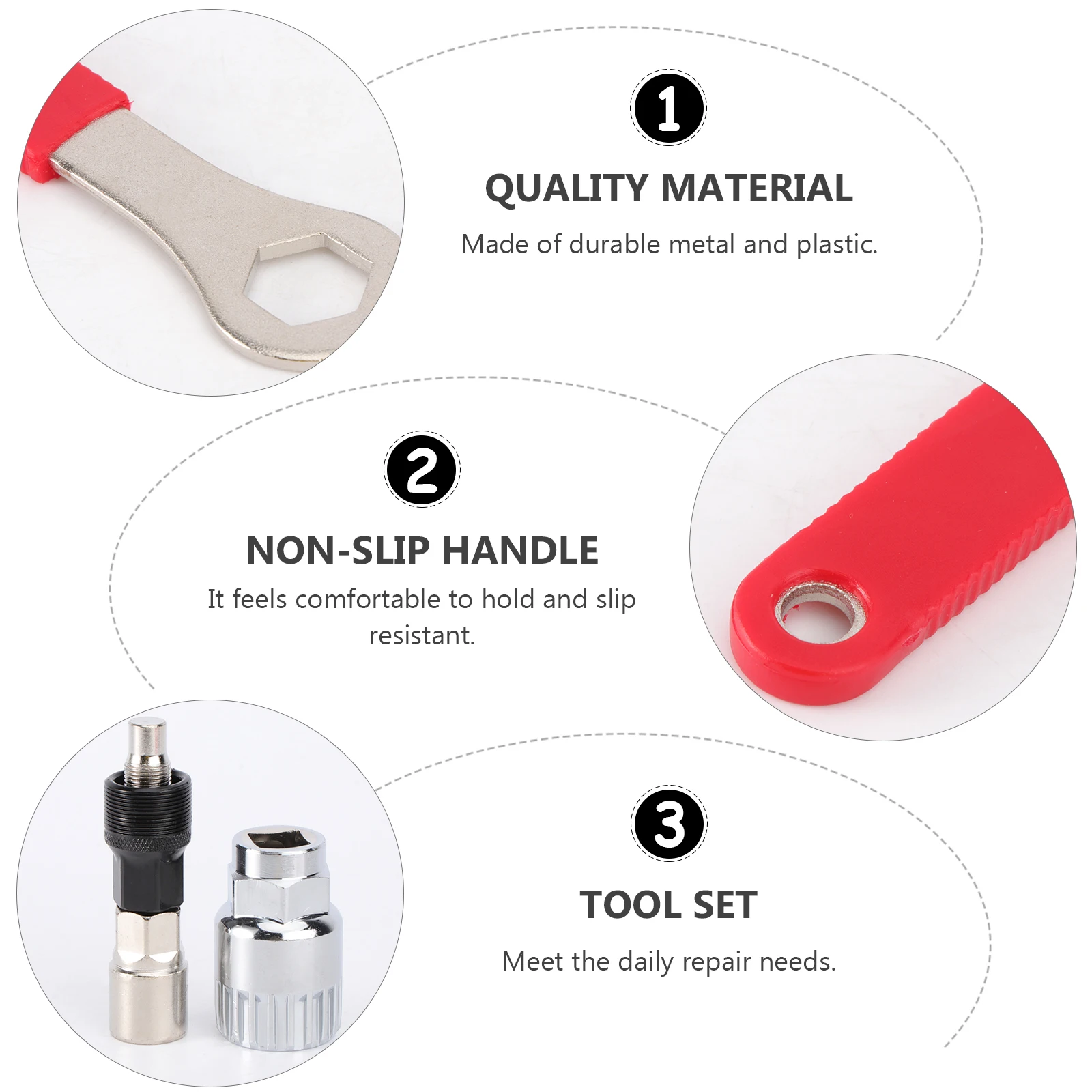 

Crank Extractor Bottom Bracket Remover Tool Set With 16Mm Spanner For Bike Repair Compatible With Suntour Truvativ