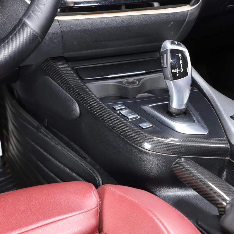 Real Carbon Fiber For BMW 1 2 Series F20 F21 F22 F23 2012-2018 Car Center Control Interior Decoration Sticker Car Accessories
