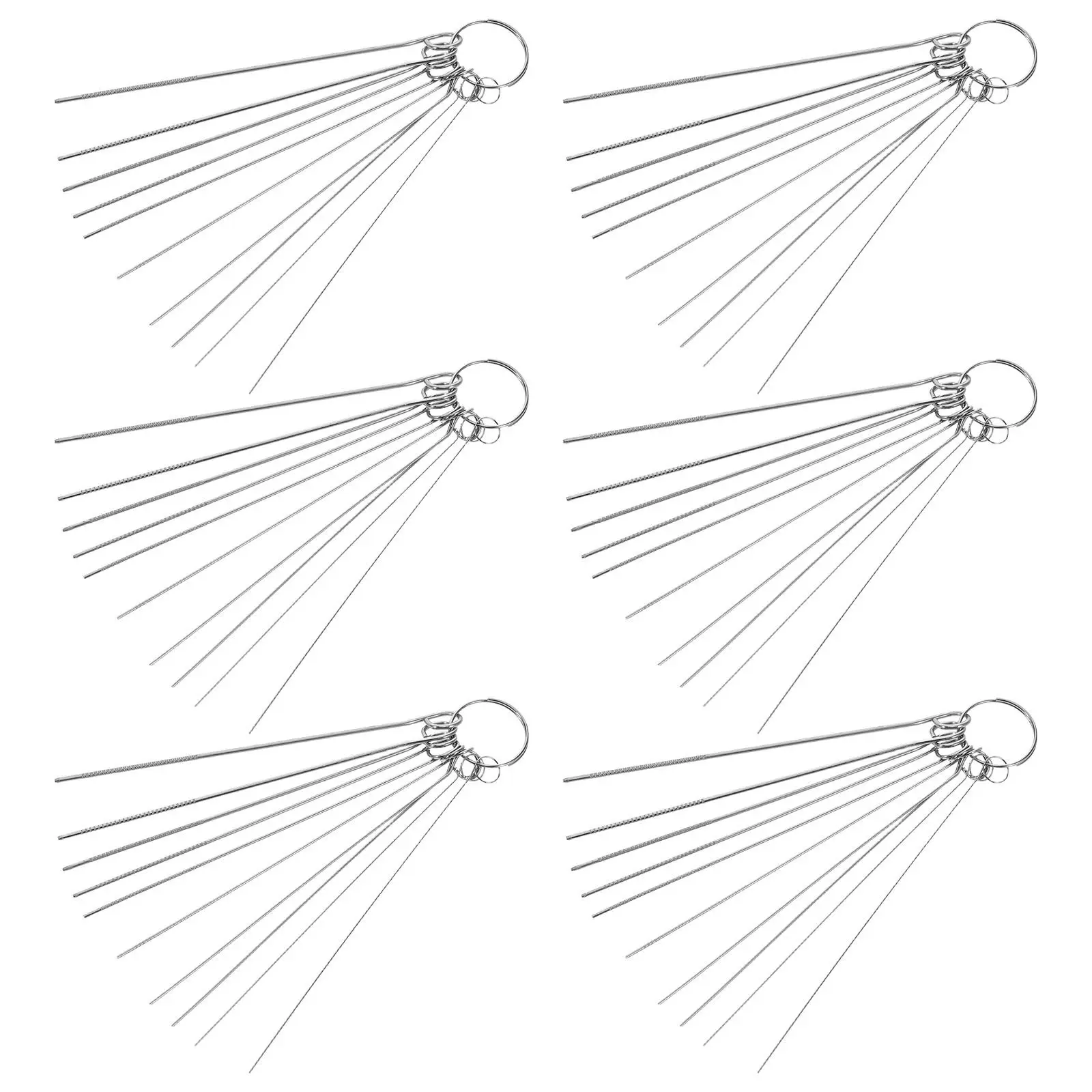 

Набор из 6 игл для чистки сварочных насадок из нержавеющей стали, инструменты для очистки сопел сварочных горелок, иглы для карбюраторов сварочных горелок, резьбовые иглы для шариков