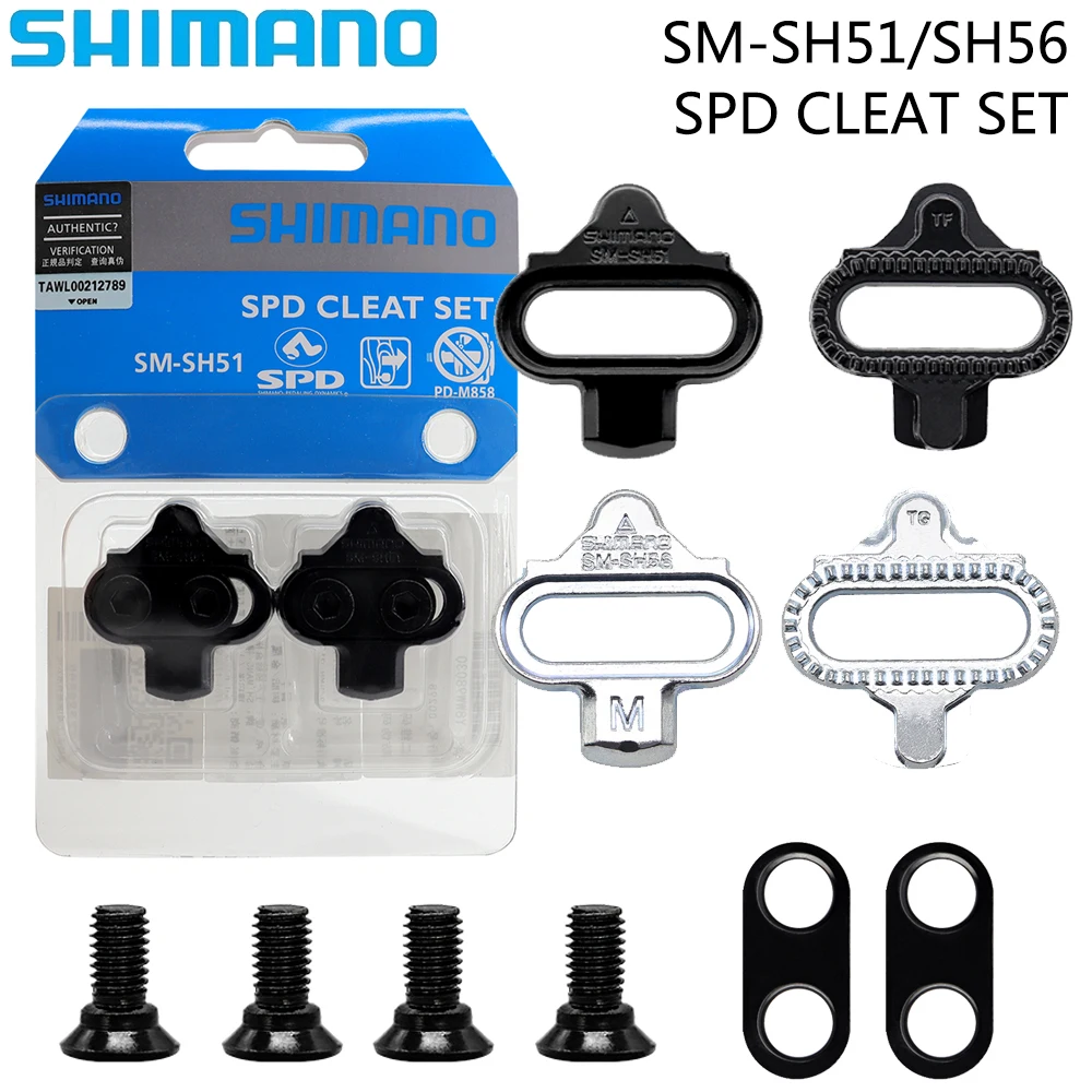 SHIMANO SPD SH56 SH51 MTB Bike Pedal Cleats Single Release Cleats Fit Mountain SPD Pedals Cleat for M520 M515 M505 M540