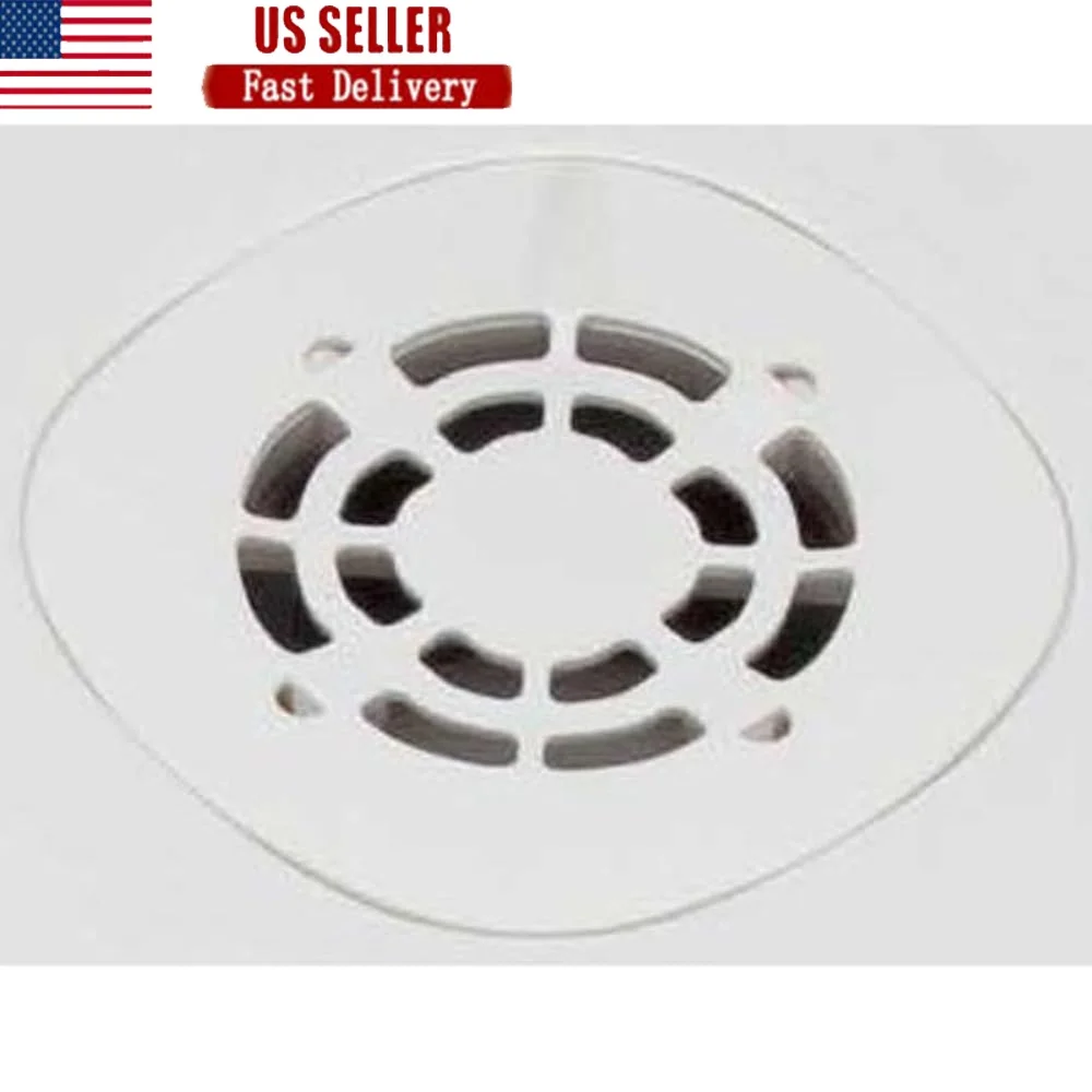 

3-дюймовая квадратная полипропиленовая решетка для душа, конструкция из АБС-пластика, сливная крышка для ванной комнаты, прочная, легко чистящаяся, белая отделка