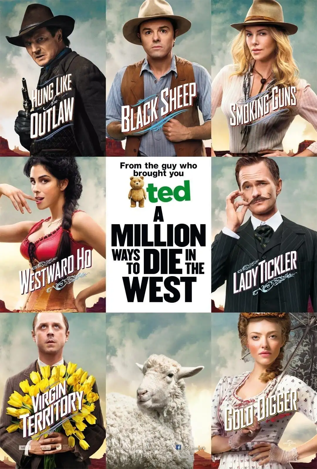 Film A Million Ways to Die in the West (2014) Poster Wall Art Home Interior Decor