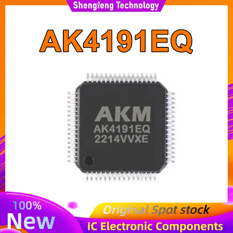 2 PCS AK4191EQ AK4191 QFP-64 chip de áudio Novo Original em estoque