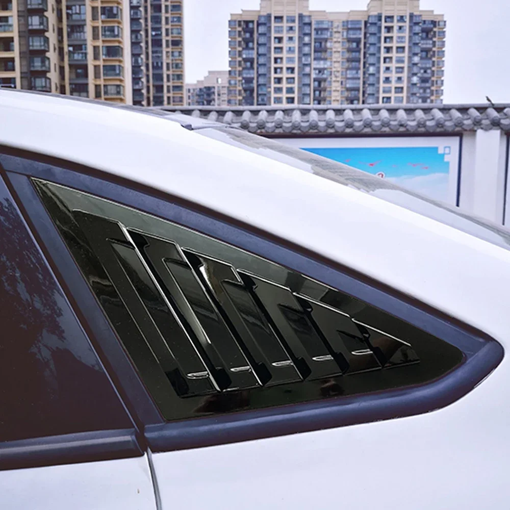 For Ford Focus Sedan 2012 2013 2014 2015 2016 2017 2018 Car Rear Window Louver Shutter Cover Side Vent Trim Windshield Cover