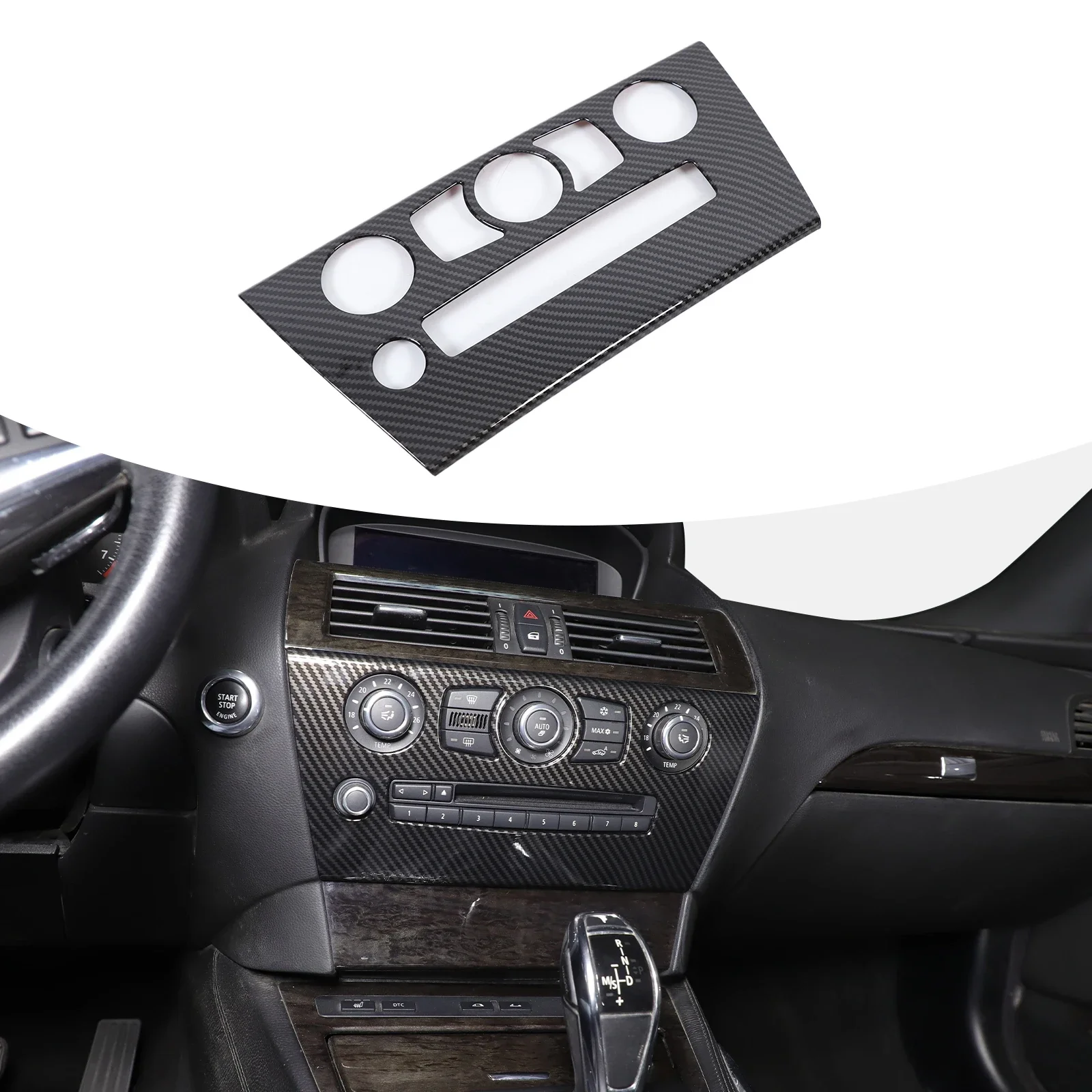 

For 2004-2009 BMW 6 Series E63 ABS central air conditioning control decorative panel interior decoration stickers auto parts