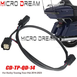 Dynamics Quick Disconnect Wires Motorcycle Pack Trunk Wiring Harness For Harley Tour-Pak Road King FLHX FLHR FLHTK FLHTCU 14-23