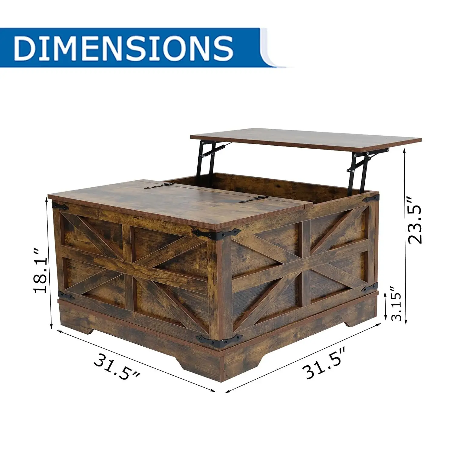Lift Top Coffee Table 31.5