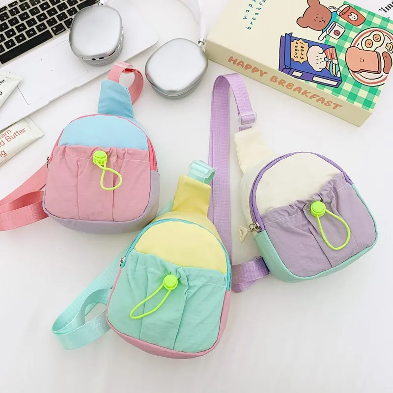 

Children Chest Bag Fashionable Children Crossbody Bag Pleated Purse and Handbags Designer Bags Mother Kids Bag for Girl Сумка