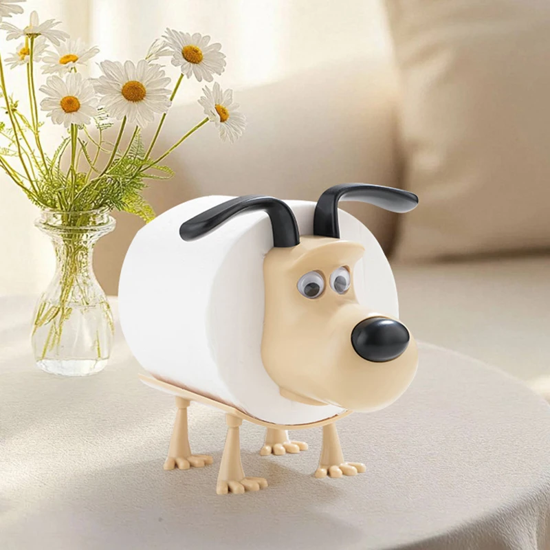 

Puppy Toilet Paper Roll Holder Home Decor Storage Accessories for Toilet Bathroom Kitchen Living Room