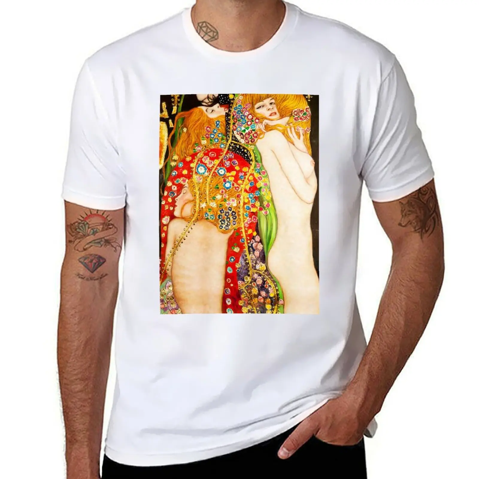 

HD Water Snakes II, by Gustav Klimt 1907 HIGH DEFINITION T-Shirt vintage clothes custom t-shirts oversized t shirt men