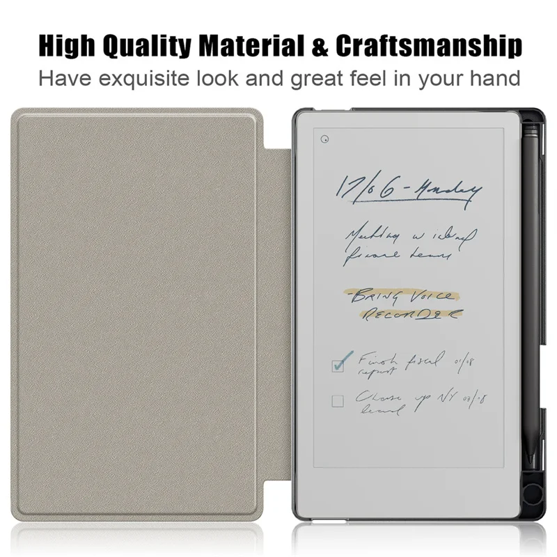 حافظة لهاتف ReMarkable Paper Pro Move مع حامل قلم غطاء مغناطيسي صلب من الجلد لهاتف ReMarkable Paper Pro Move 7.3 بوصة 2025