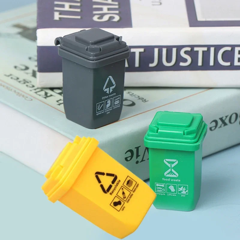 5 ピース/セット 1:12 ドールハウスミニチュアゴミ箱モデルアクセサリー家具おもちゃ